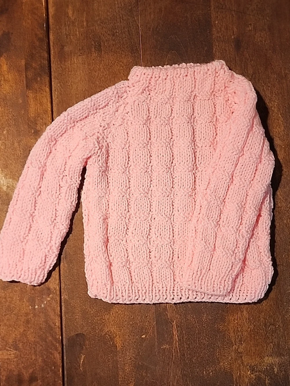 Pink Women's Chunky Knit Sweater